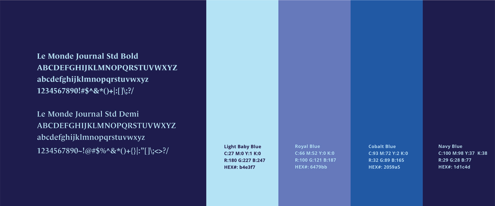 Color and Type Study for the Lore of J Poster Series