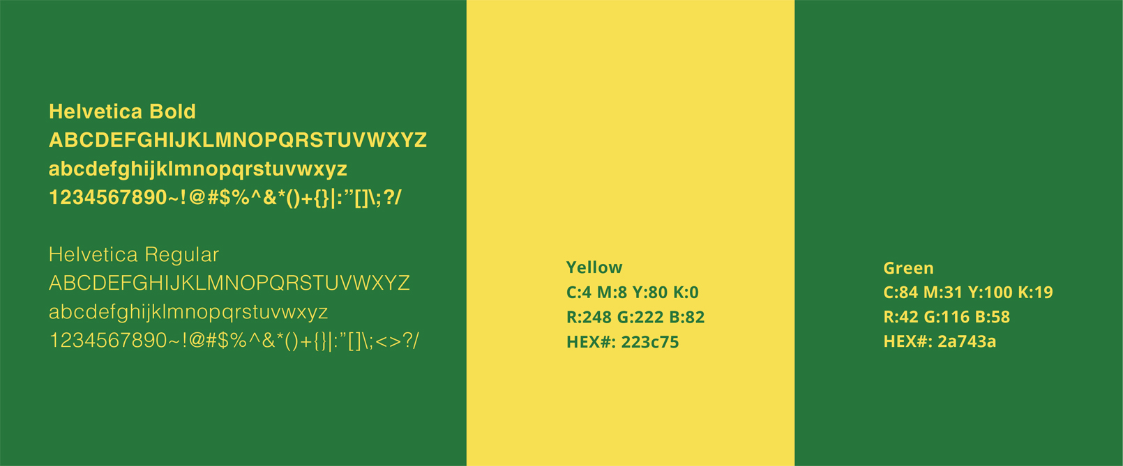 Color and Type Study for e-blast