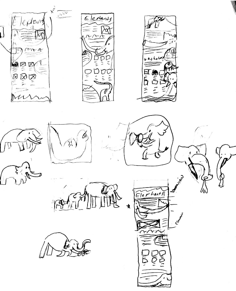 Infographic concept and sketches